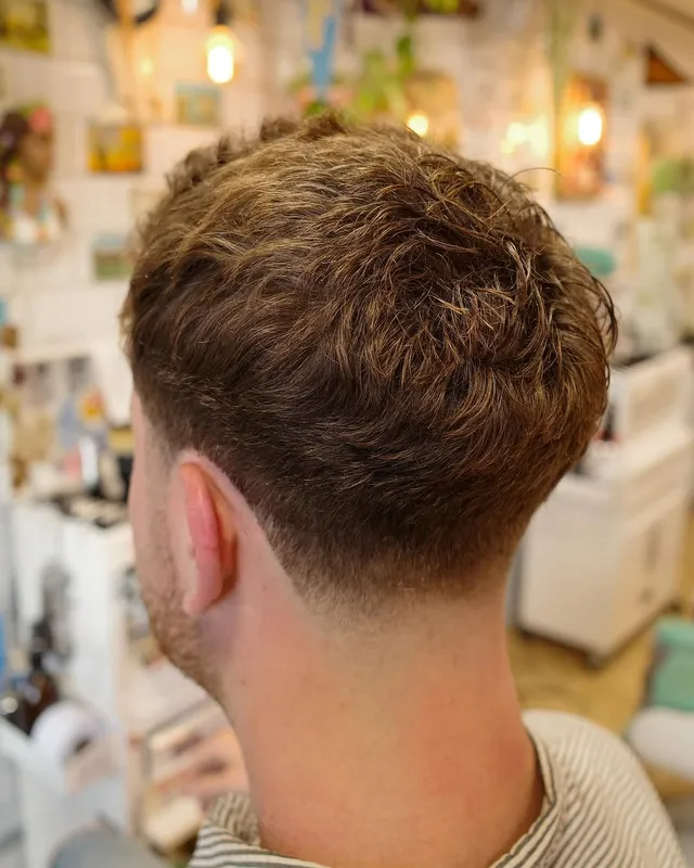 Fresh textured crop tapered into the neck, by Tallboys Brighton